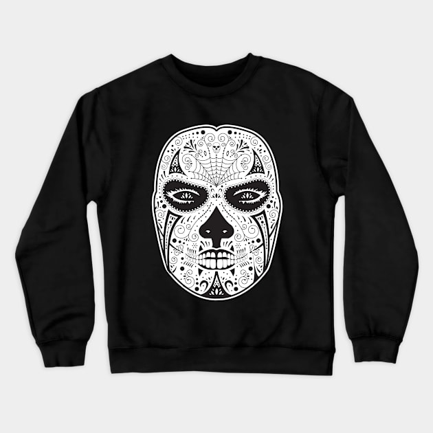 Day of the dead mask Crewneck Sweatshirt by Paint